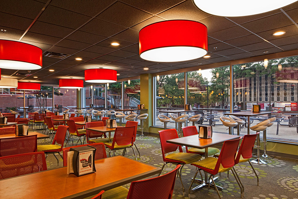 North Carolina State University Atrium Food Court Additional Dining Area